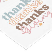 Bedankt, Bedankt, Bedankt die retro typografie gev Korte Tafelloper (Hoek)