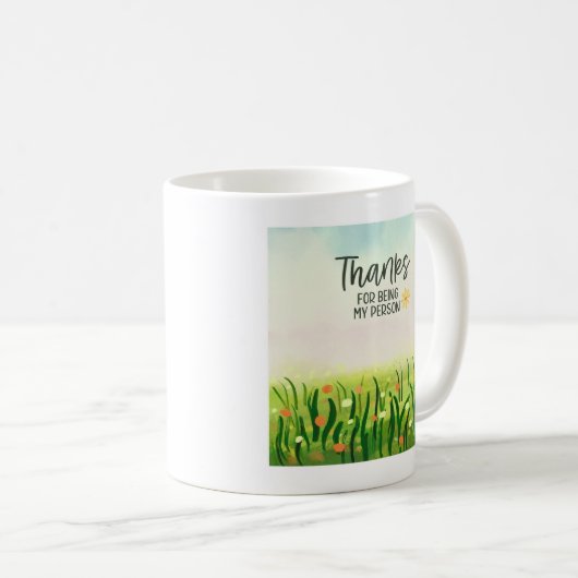 Bedankt - Bedankt voor mijn persoon te zijn Koffiemok (Voorkant rechts)