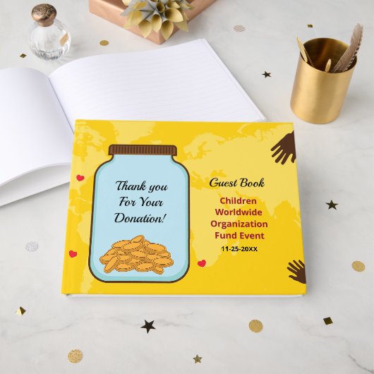 Bedankt Bedrijf Event Custom Gastenboek (Voorkant open)