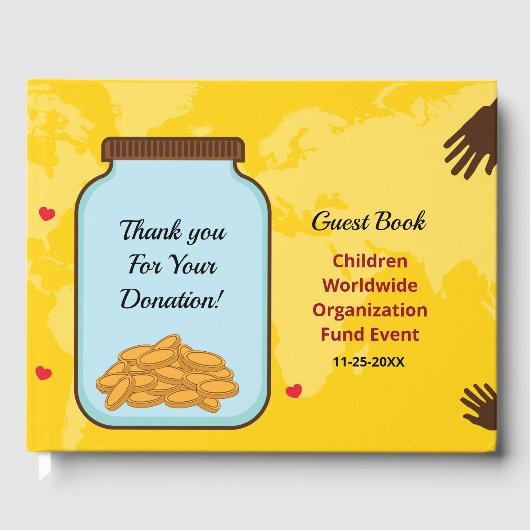 Bedankt Bedrijf Event Custom Gastenboek (Voorkant)