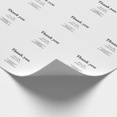 bedankt bedrijfsnaam van website sociale e-mails cadeaupapier (Hoek)