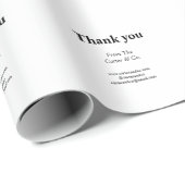 bedankt bedrijfsnaam van website sociale e-mails cadeaupapier (Rol Hoek)
