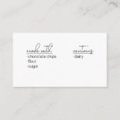 Bedankt Behuizing Kaart voor het bakken (Achterkant)