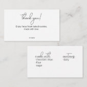 Bedankt Behuizing Kaart voor het bakken (Voorkant / Achterkant)