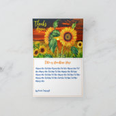 Bedankt Bericht, Groovy Zonnebloem (Binnen)