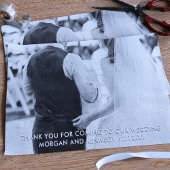 Bedankt Bericht Trouwfoto Tissue Paper Tissuepapier