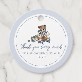 Bedankt Berry Much Blueberry Beer Baby Jongensdouc Bedankjes Labels