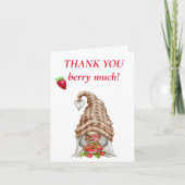 Bedankt Berry Much Gnome Schattige (Voorkant)