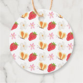 Bedankt Berry Much Whimsical Baby shower Bedankjes Labels (Achterkant)