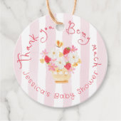 Bedankt Berry Much Whimsical Baby shower Bedankjes Labels (Voorkant)