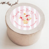 Bedankt Berry Much Whimsical Baby shower Ronde Sticker