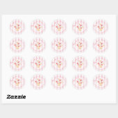 Bedankt Berry Much Whimsical Baby shower Ronde Sticker (Vel)