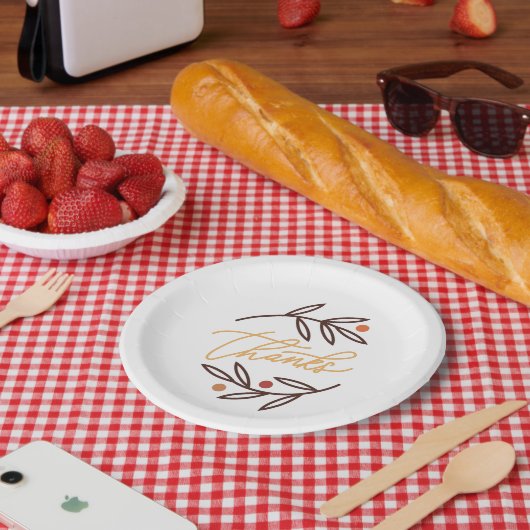 Bedankt Berry Veel Papieren Bordje (Picknick)