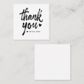 Bedankt Bestel Insert Kaart Vierkante Visitekaartje (Voorkant / Achterkant)