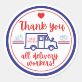 Bedankt Bezorgers STICKER (Voorkant)