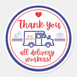 Bedankt Bezorgers STICKER