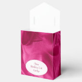 "Bedankt" Birthday Fuchsia Textured Fabric Kijk Bedankdoosjes (Geopend)