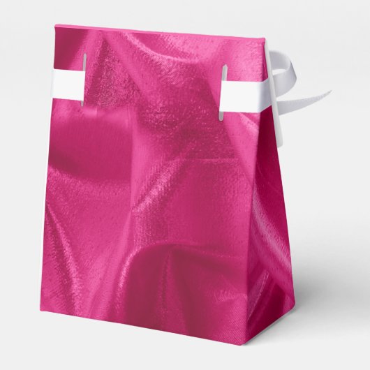 "Bedankt" Birthday Fuchsia Textured Fabric Kijk Bedankdoosjes (Achterkant)