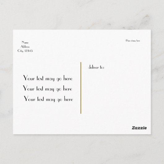 Bedankt Black Script Type Foto Briefkaart (Achterkant)