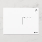 Bedankt Black & White Laurel Heart Wedding Briefkaart (Achterkant)