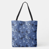 Bedankt blauw tote bag (Achterkant)