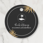 Bedankt & Blessings Island of Jamaica Favoriet Lab Bedankjes Labels (Voorkant)