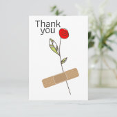 Bedankt Bloem en gips voor de verpleegster dokter (Staand voorkant)