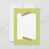 Bedankt Bloem en gips voor de verpleegster dokter (Achterkant)