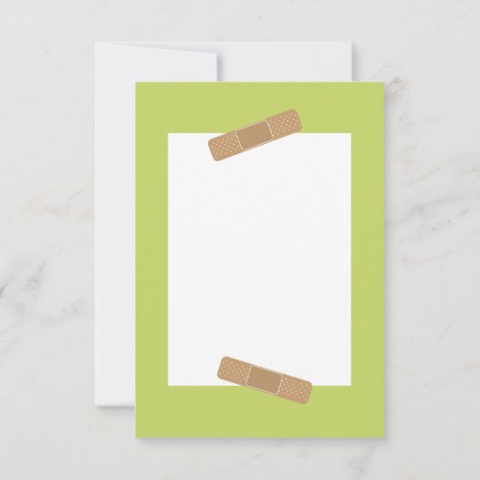 Bedankt Bloem en gips voor de verpleegster dokter (Achterkant)