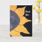 Bedankt Bloem Schilderij Geel Bruin Kaart (Gele Bloem)