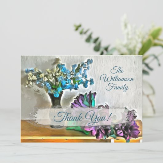 Bedankt Bloemen 2190 Kaart (Staand voorkant)