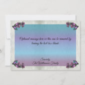 Bedankt Bloemen 2190 Kaart (Achterkant)