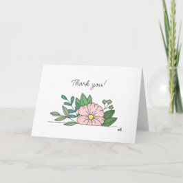 Bedankt Bloemen 7 Kaart