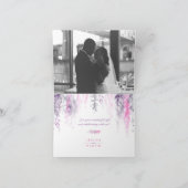 Bedankt Bloemen abstract Bruiloft Event Pink Indig (Binnen)