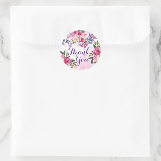 Bedankt Bloemen Stickers (Tas)