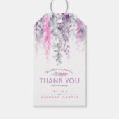 Bedankt bloemenfeest abstract bruiloft evenement r cadeaulabel (Voorkant)