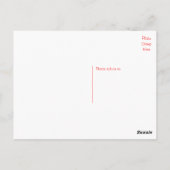 Bedankt Bloodhound Puppy Dog Briefkaart (Achterkant)