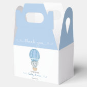 Bedankt Blue Elephant Baby Shower Bedankdoosjes (Geopend)