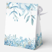Bedankt Blue Floral Baby shower Bedankdoosjes (Achterkant)