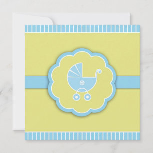Bedankt Blue Shower wandelwagen Flat Kaart