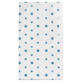 Bedankt Blue Sparkle Serif Text Dank je Klein Cadeauzakje (Achterkant)