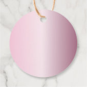 Bedankt Blush Pink Glitter Verjaardag Bedankjes Labels (Achterkant)