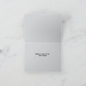 Bedankt Bold Modern Blauwgroen op Charcoal Grey (Binnen)