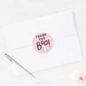 Bedankt Boo Baby shower Favor Ronde Sticker (Envelop)