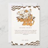 Bedankt Boo Cowboy Halloween geruit patroon (Voorkant)