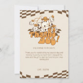 Bedankt Boo Cowboy Halloween geruit patroon (Voorkant)