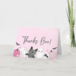 Bedankt Boo! Halloween bedankkaart