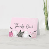 Bedankt Boo! Halloween bedankkaart (Voorkant)