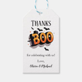 Bedankt BOO Spooky Halloween Cadeaulabel