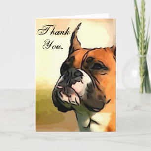 Bedankt Boxer hond groet auto's
